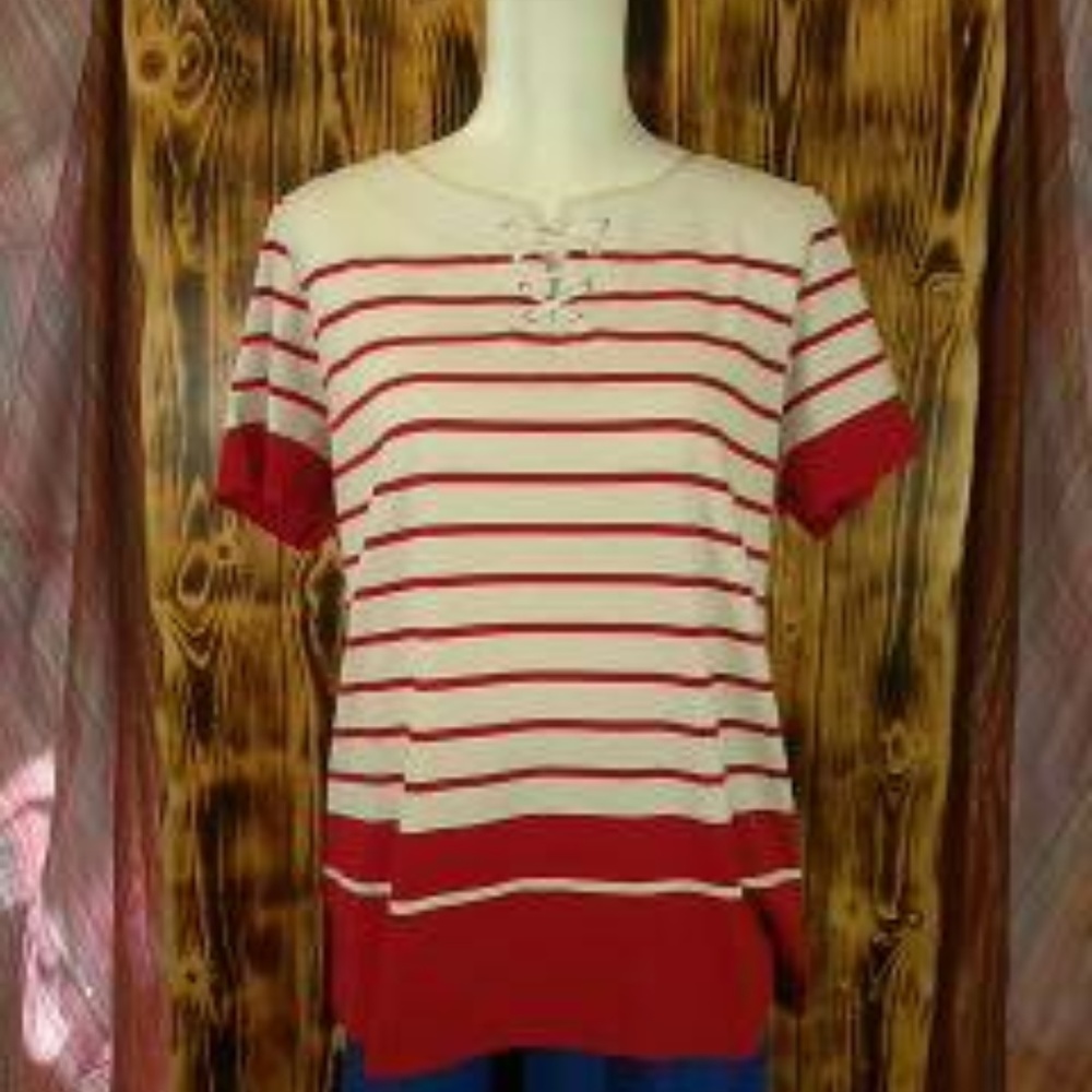 Karen Scott Red Amore Tee